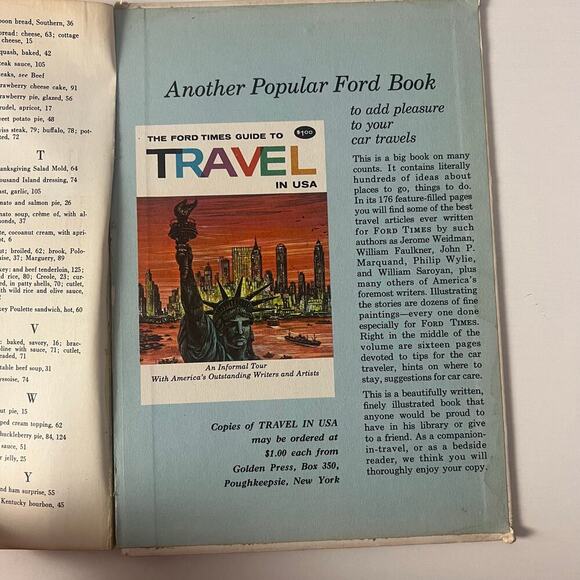 Vintage 1963 The New Ford Treasury of Favorite Recipes From Famous Restaurants - Picture 6 of 8
